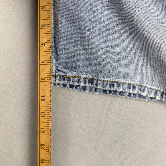 Y2K Levis 550 Relaxed Fit Denim Shorts Mens 34 Light Wash Blue Jeans Jorts VTG - Picture 15 of 16